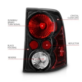 Anzo 211081 - Tail Lights (Black Housing, Clear Lens)