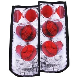 Anzo 211088 - Tail Lights (Chrome Housing, Clear Lens)