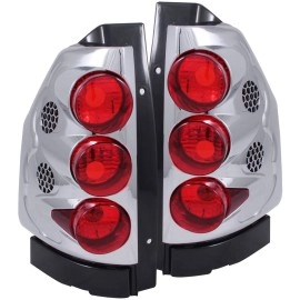 Anzo 211091 - Tail Lights (Chrome Housing, Clear Lens)