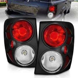 Anzo 211105 - Tail Lights (Black Housing, Clear / Red Lens)