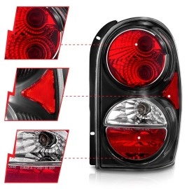 Anzo 211108 - Tail Lights (Black Housing, Clear / Red Lens)