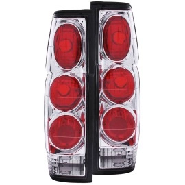 Anzo 211116 - G2 Tail Lights (Chrome Housing, Clear / Red Lens)
