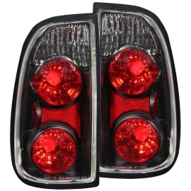 Anzo 211126 - Tail Lights (Black Housing, Clear / Red Lens)