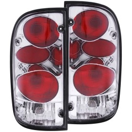 Anzo 211127 - G2 Tail Lights (Chrome Housing, Clear / Red Lens)