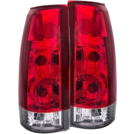 Anzo 211140 - G2 Tail Lights (Chrome Housing, Clear / Red Lens)