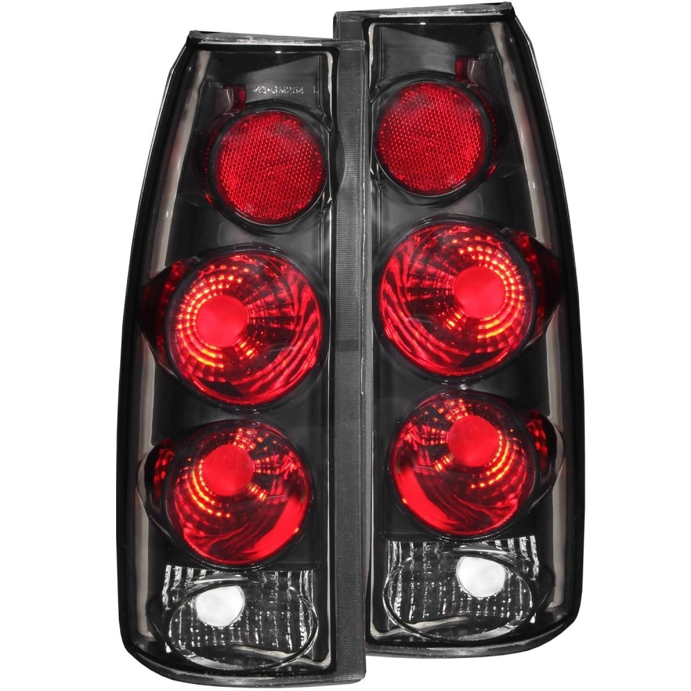 Anzo 211154 - 3D Style Tail Lights (Chrome Housing, Red / Smoke Lens)