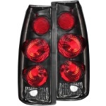 Anzo 211154 - 3D Style Tail Lights (Chrome Housing, Red / Smoke Lens)