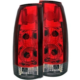 Anzo 211157 - G2 Tail Lights (Chrome Housing, Red / Smoke Lens)