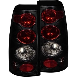 Anzo 211160 - Tail Lights (Chrome Housing, Red / Smoke Lens)