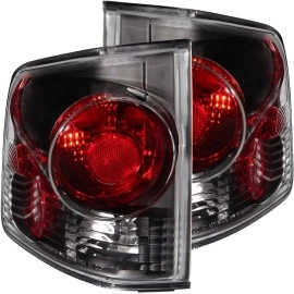 Anzo 211165 - 3D Style Tail Lights (Chrome Housing, Red / Smoke Lens)