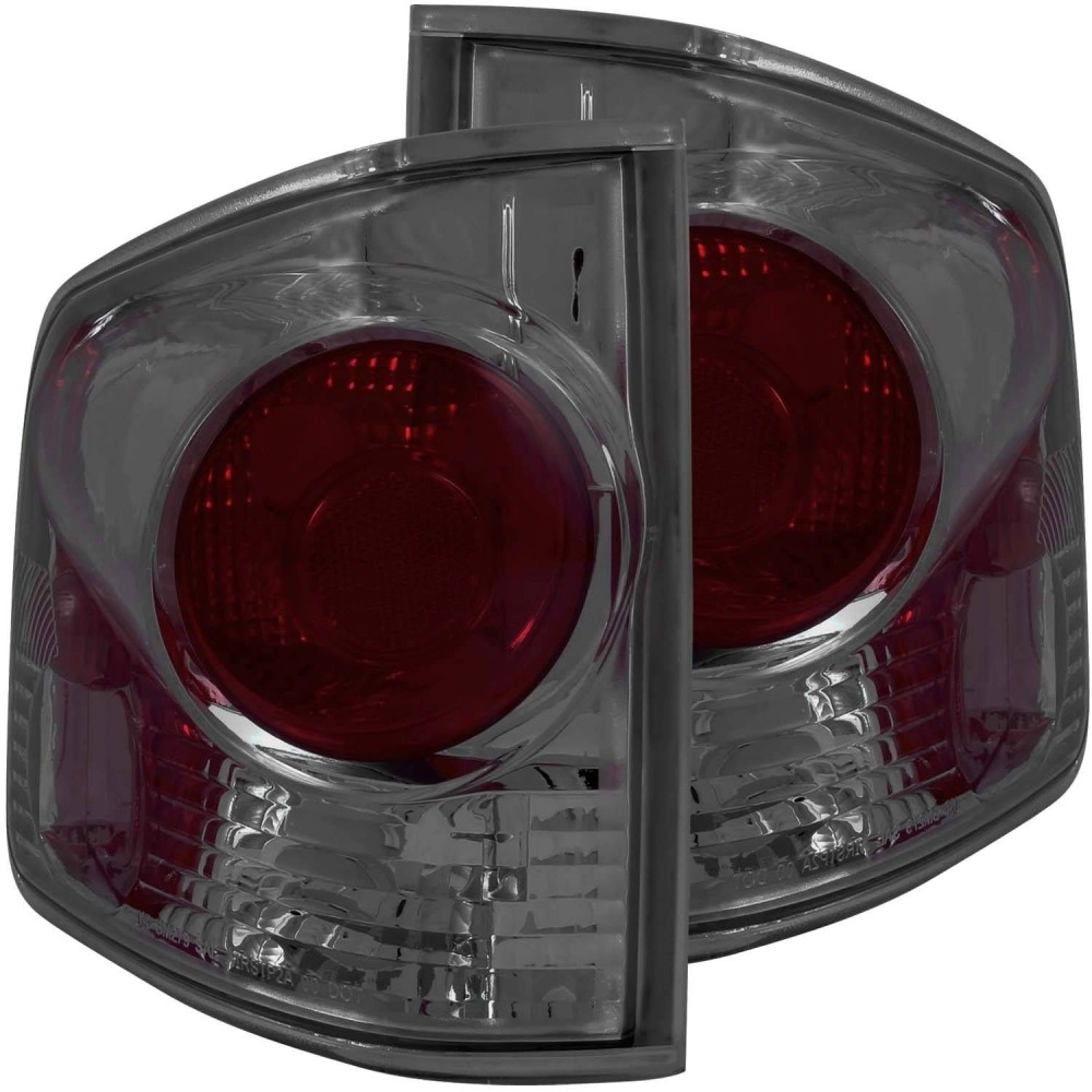 Anzo 211166 - 3D Style Tail Lights (Chrome Housing, Red / Smoke Lens)