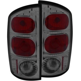 Anzo 211167 - Tail Lights (Chrome Housing, Red / Smoke Lens)