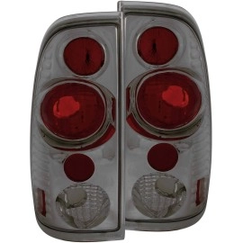 Anzo 211174 - G2 Tail Lights (Chrome Housing, Red / Smoke Lens)