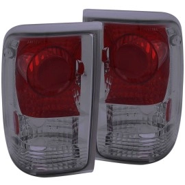 Anzo 211177 - Tail Lights (Chrome Housing, Red / Smoke Lens)