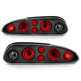 Anzo 221013 - Tail Lights (Black Housing, Clear / Red Lens)