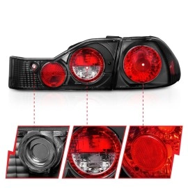 Anzo 221041 - G2 Tail Lights (Black Housing, Clear / Red Lens)