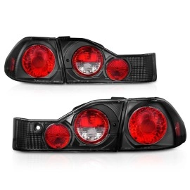 Anzo 221041 - G2 Tail Lights (Black Housing, Clear / Red Lens)