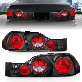 Anzo 221041 - G2 Tail Lights (Black Housing, Clear / Red Lens)