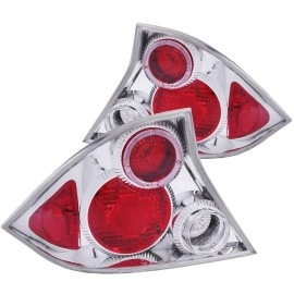 Anzo 221045 - Tail Lights w/ Halo (Chrome Housing, Clear / Red Lens)