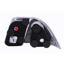 Anzo 221047 - Tail Lights (Chrome Housing, Clear / Red Lens)