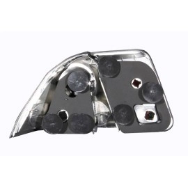 Anzo 221048 - Tail Lights (Black Housing, Clear / Red Lens)