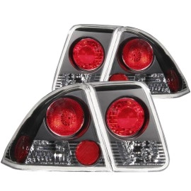 Anzo 221048 - Tail Lights (Black Housing, Clear / Red Lens)