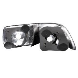 Anzo 221062 - Tail Lights (Black Housing, Clear / Red Lens)