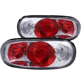 Anzo 221075 - Tail Lights (Chrome Housing, Clear / Red Lens)