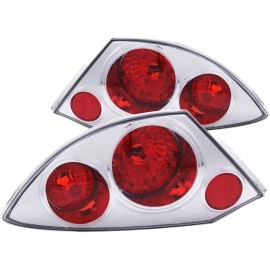 Anzo 221080 - Tail Lights (Chrome Housing, Clear / Red Lens)