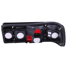 Anzo 221132 - Tail Lights (Chrome Housing, Clear / Red Lens)