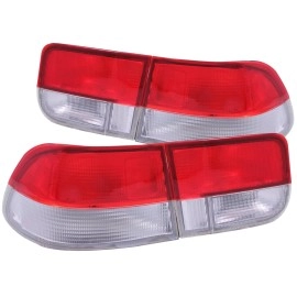 Anzo 221147 - Tail Lights (Chrome Housing, Clear / Red Lens)