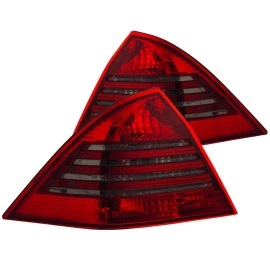 Anzo 221151 - Tail Lights (Chrome Housing, Red / Smoke Lens)