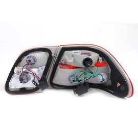 Anzo 221162 - Tail Lights (Chrome Housing, Clear / Red Lens)