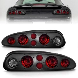 Anzo 221175 - Tail Lights (Chrome Housing, Red / Smoke Lens)