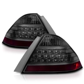 Anzo 221192 - Tail Lights (Chrome Housing, Smoke Lens)