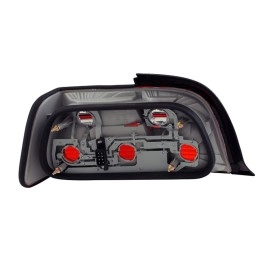 Anzo 221199 - Tail Lights (Chrome Housing, Red / Smoke Lens)
