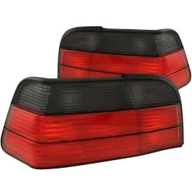 Anzo 221199 - Tail Lights (Chrome Housing, Red / Smoke Lens)