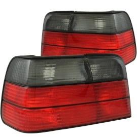 Anzo 221200 - Tail Lights (Chrome Housing, Red / Smoke Lens)