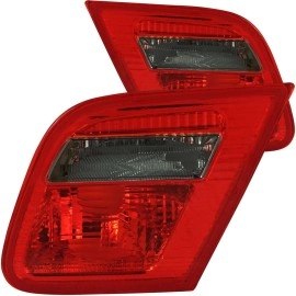 Anzo 221201 - Tail Lights (Chrome Housing, Red / Smoke Lens)