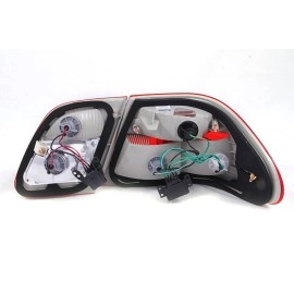 Anzo 221207 - G2 Tail Lights (Chrome Housing, Red / Smoke Lens)