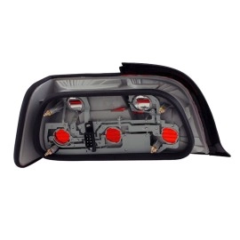 Anzo 221215 - Tail Lights (Chrome Housing, Clear / Red Lens)