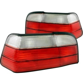Anzo 221215 - Tail Lights (Chrome Housing, Clear / Red Lens)