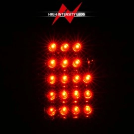 Anzo 311007 - LED Tail Lights (Chrome Housing, Clear / Red Lens)