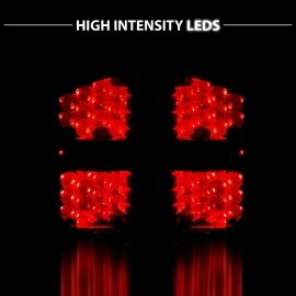 Anzo 311018 - LED Tail Lights (Black Housing, Clear Lens)