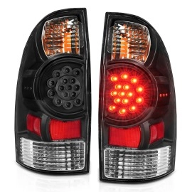 Anzo 311042 - LED Tail Lights (Black Housing, Clear Lens)