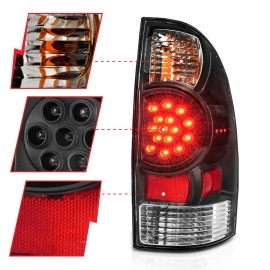 Anzo 311042 - LED Tail Lights (Black Housing, Clear Lens)