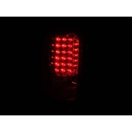 Anzo 311052 - LED Tail Lights (Chrome Housing, Clear / Red Lens)