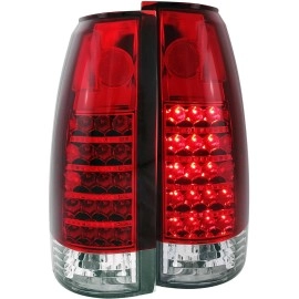 Anzo 311057 - LED Tail Lights (Chrome Housing, Clear / Red Lens)