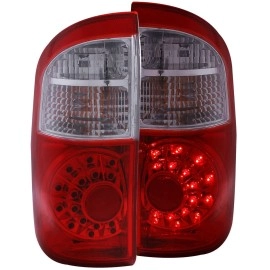 Anzo 311060 - LED Tail Lights (Chrome Housing, Clear / Red Lens)