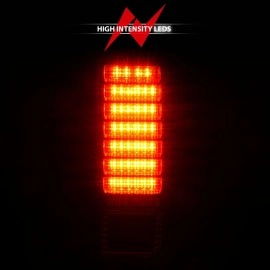 Anzo 311068 - LED Tail Lights (Chrome Housing, Clear / Red Lens)